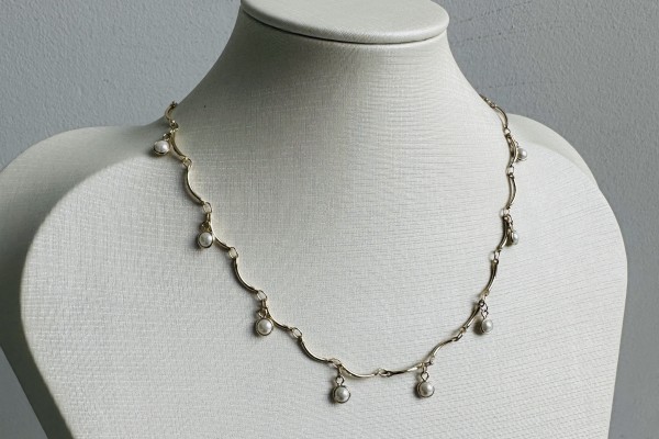 GARGANTILHA BANHO DOURADO