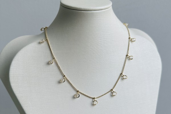 GARGANTILHA BANHO DOURADO