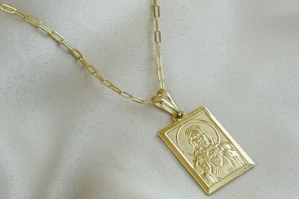 CORRENTE E PINGENTE DOURADO