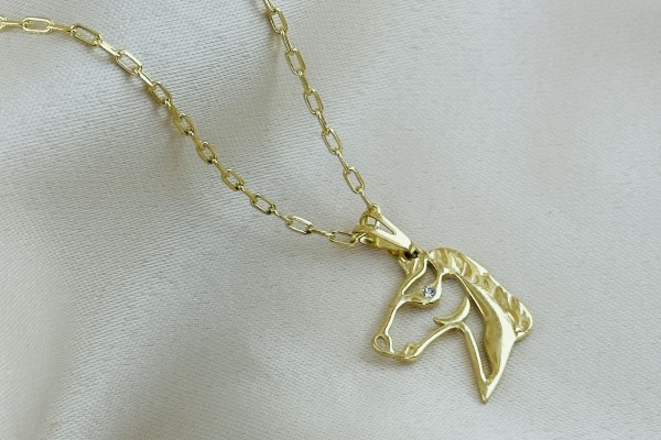 CORRENTE E PINGENTE DOURADO