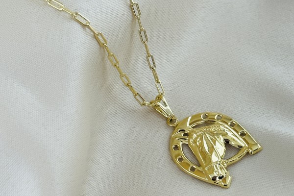 CORRENTE E PINGENTE DOURADO