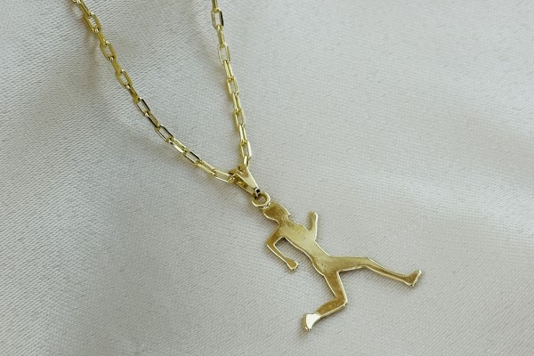 CORRENTE E PINGENTE DOURADO