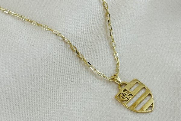 CORRENTE E PINGENTE DOURADO