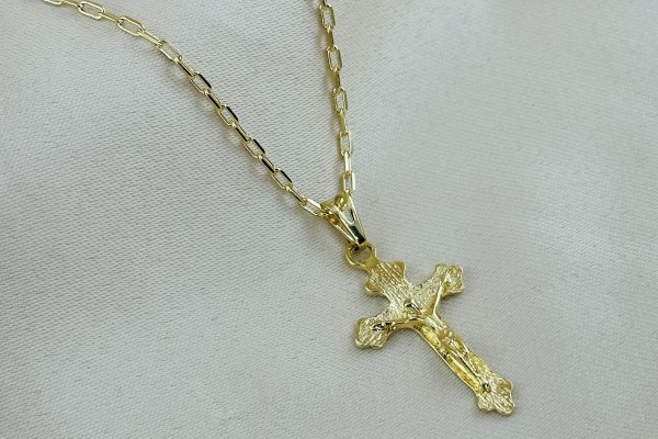 CORRENTE E PINGENTE DOURADO