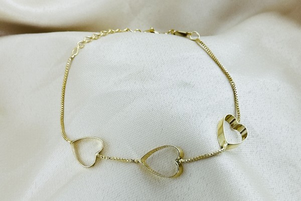 PULSEIRA FEMININA BANHO DOURADO
