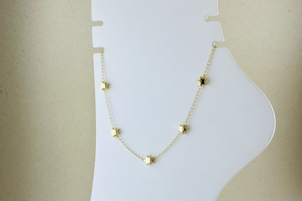 TORNOZELEIRA BANHO DOURADO