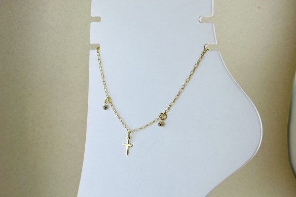 TORNOZELEIRA BANHO DOURADO