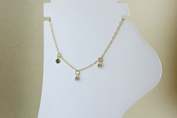 TORNOZELEIRA BANHO DOURADO