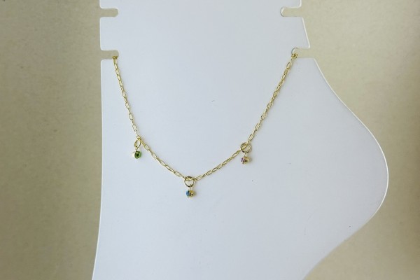 TORNOZELEIRA BANHO DOURADO