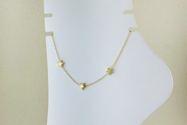 TORNOZELEIRA BANHO DOURADO