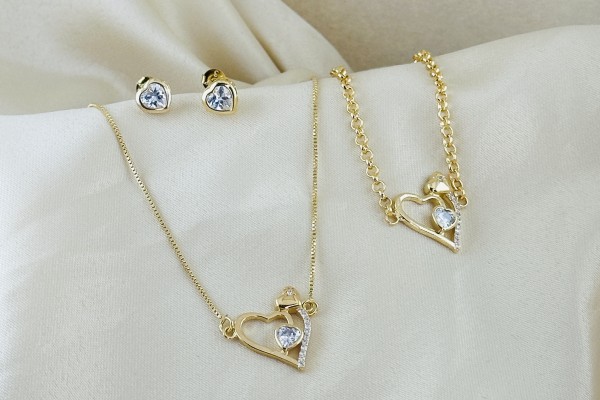 CONJUNTO C/ PULSEIRA FINE SEMIJOIAS