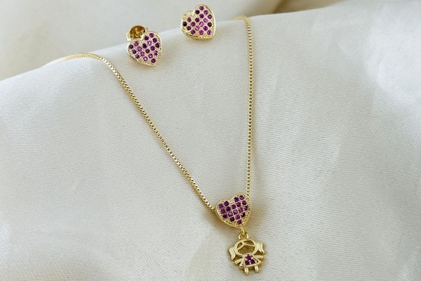 CONJUNTO FINE SEMIJOIAS