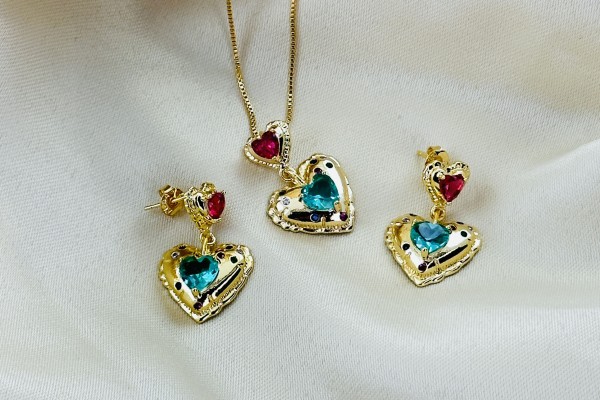 CONJUNTO FINE SEMIJOIAS