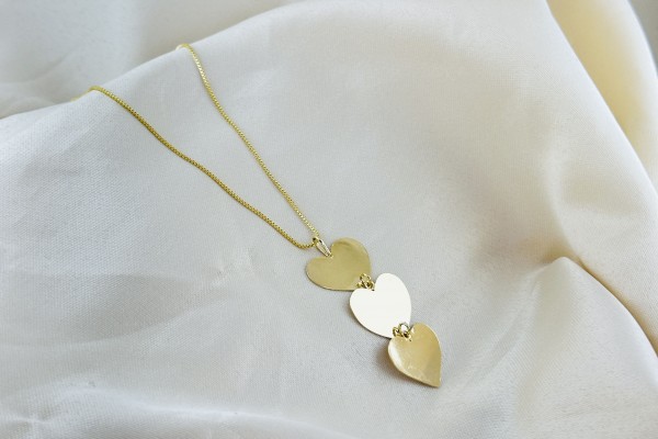 GARGANTILHA BANHO DOURADO