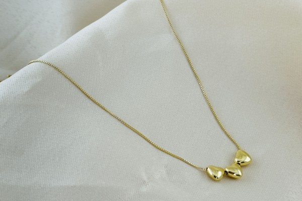 GARGANTILHA BANHO DOURADO