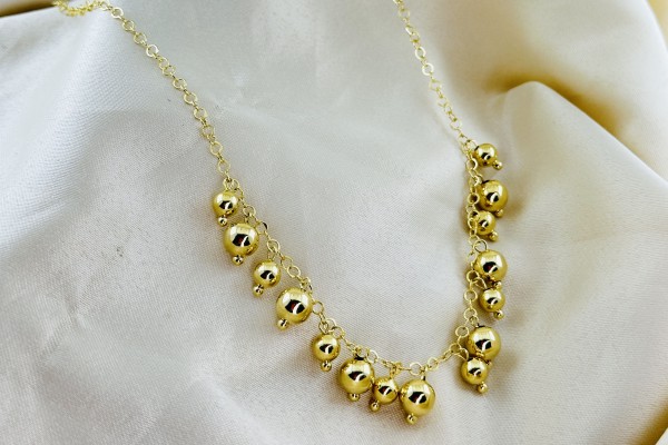 GARGANTILHA BANHO DOURADO
