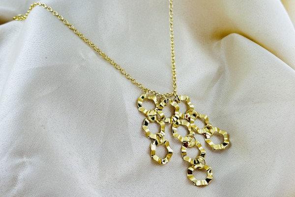 GARGANTILHA BANHO DOURADO