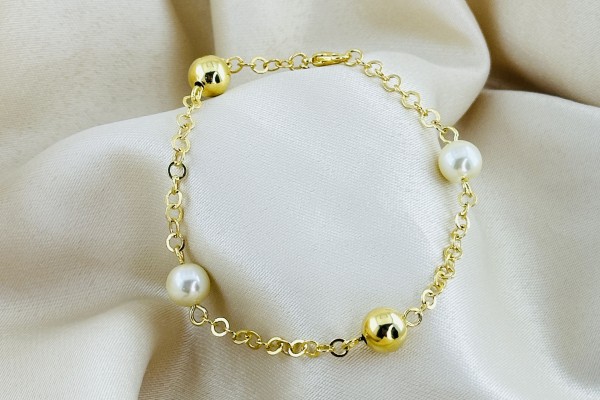 PULSEIRA FEMININA BANHO DOURADO