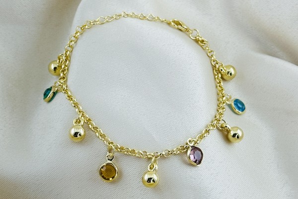 PULSEIRA FEMININA BANHO DOURADO