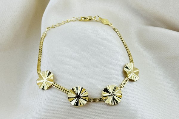 PULSEIRA FEMININA BANHO DOURADO