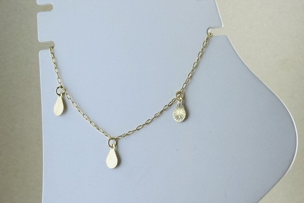 TORNOZELEIRA BANHO DOURADO