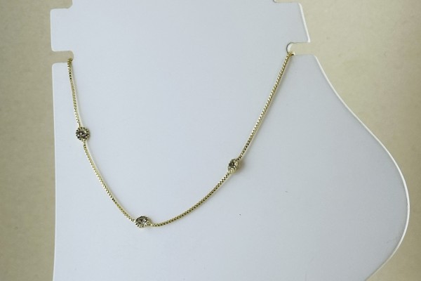 TORNOZELEIRA BANHO DOURADO