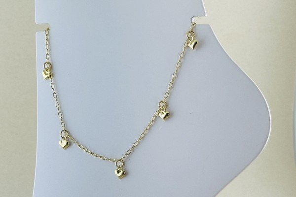 TORNOZELEIRA BANHO DOURADO